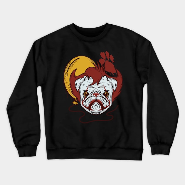 My scary pug Crewneck Sweatshirt by mybeautypets